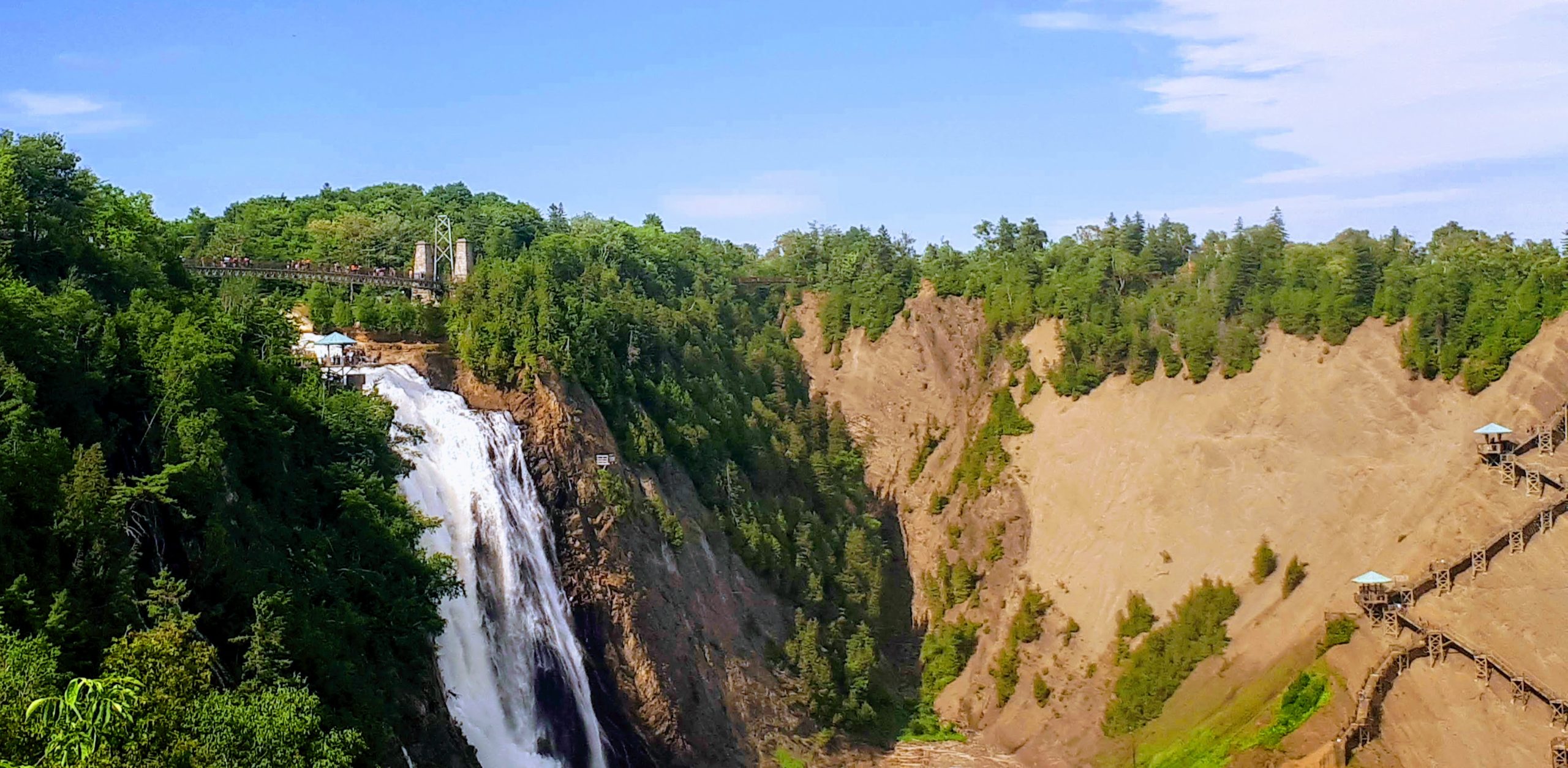 Montmorency Falls in Quebec @DownshiftingPRO scaled