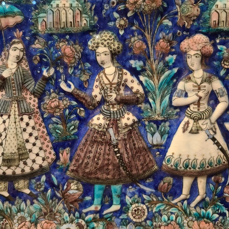 Detail of a souvenir tile from Iran The Aga Khan Museum of Toronto @DownshiftingPRO