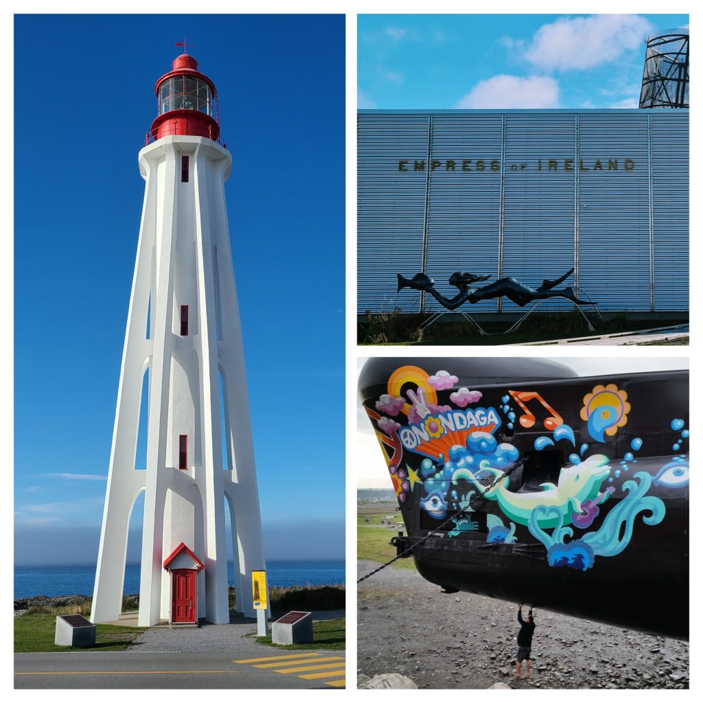 Pointe au Pere Lighthouse Empress of Ireland Onondaga Sub Rimouski @DownshiftingPRO