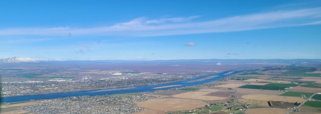 View from our Bergstorm Air scenic tour of the Tri-Cities Washington area