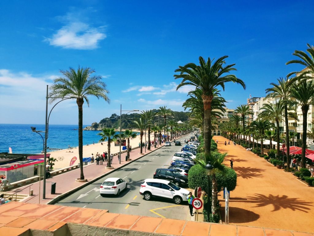 The view from the balcony of the Lloret Maritime Museum