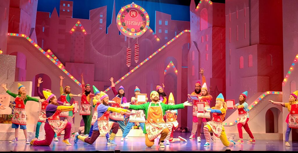The Grand Theatre’s production of Elf: The Musical! 2 Izad Etemadi (Buddy), and the 10-strong Children's Chorus
Elf - The Musical at the Grand Theatre in London, Ontario