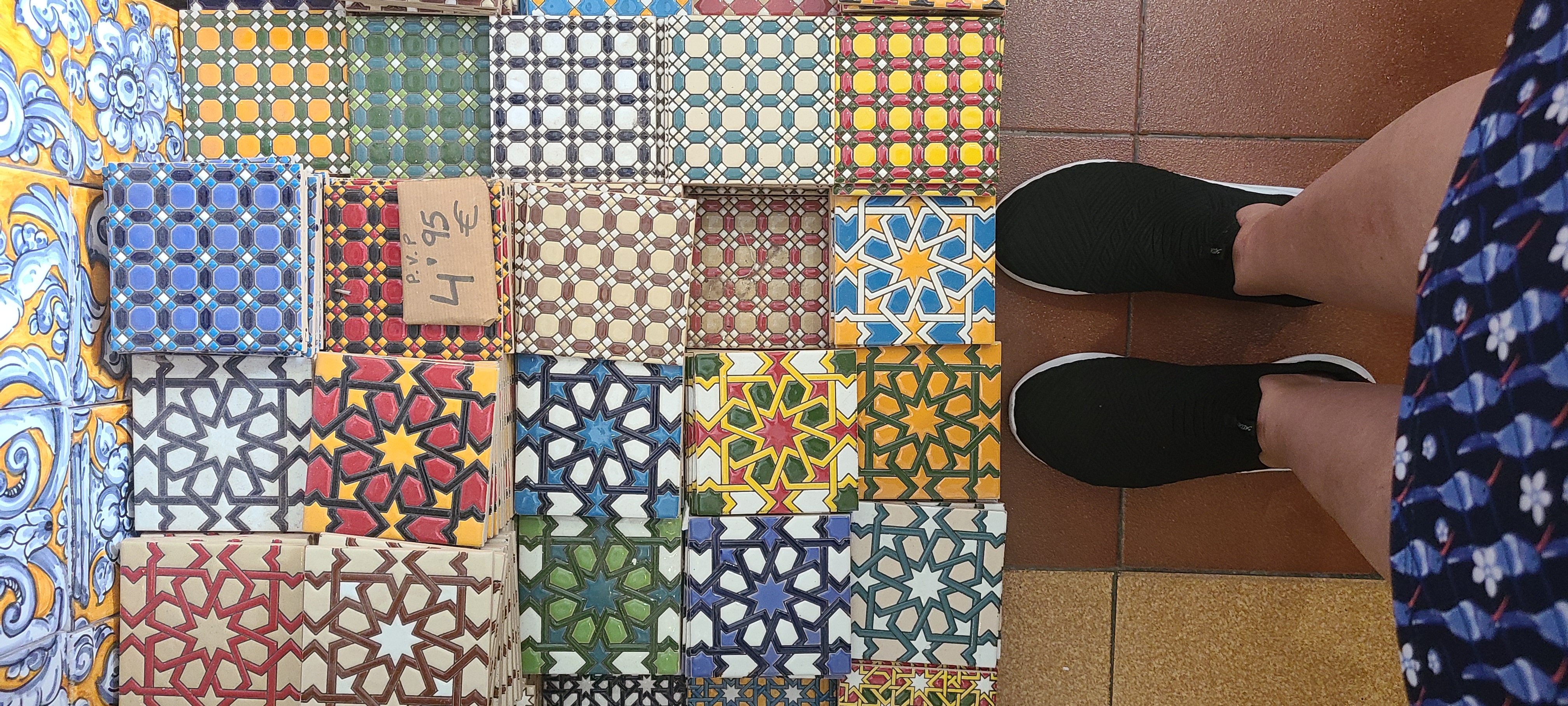 Quaint Pueblos Blancos in Southern Spain - Visiting Mijas 8 Visiting Mijas - Mijas, Spain, Costa del Sol - beautiful tiles can be bought at local shops throughout this white pueblo.