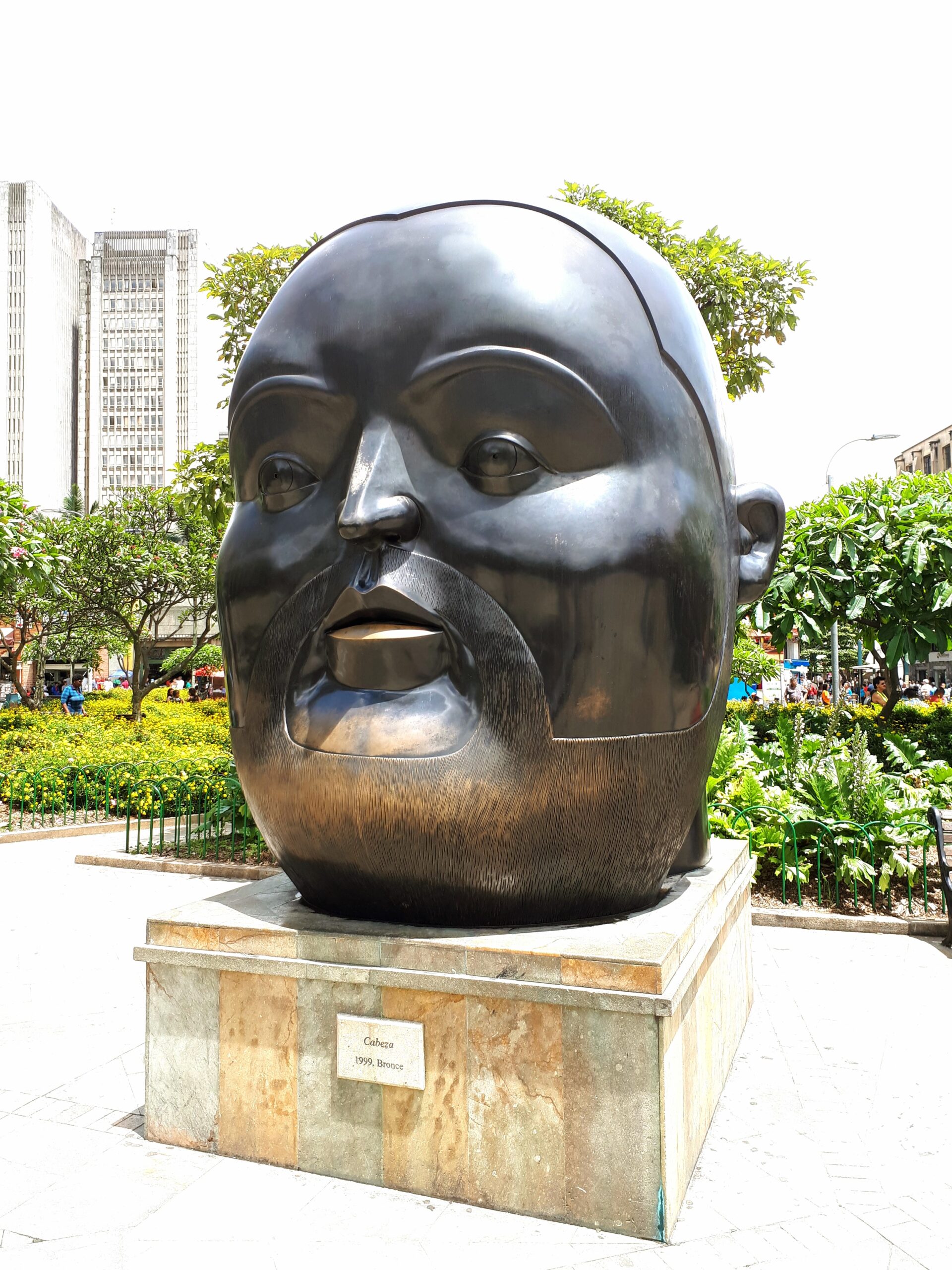 Rotund People and Animals are The focus of the Botero Museum in Colombia - Bogota & Medellin 14 Head 1999 Botero in Medellin scaled