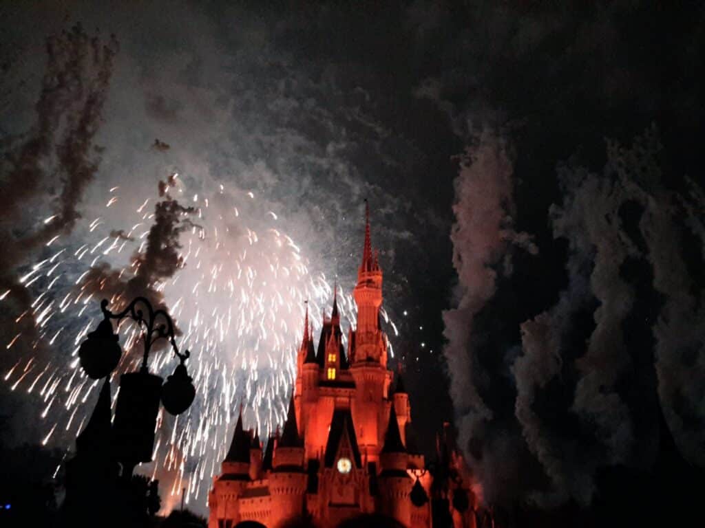 Florida Cities - Beach Cities - Picture of fireworks over Orlando