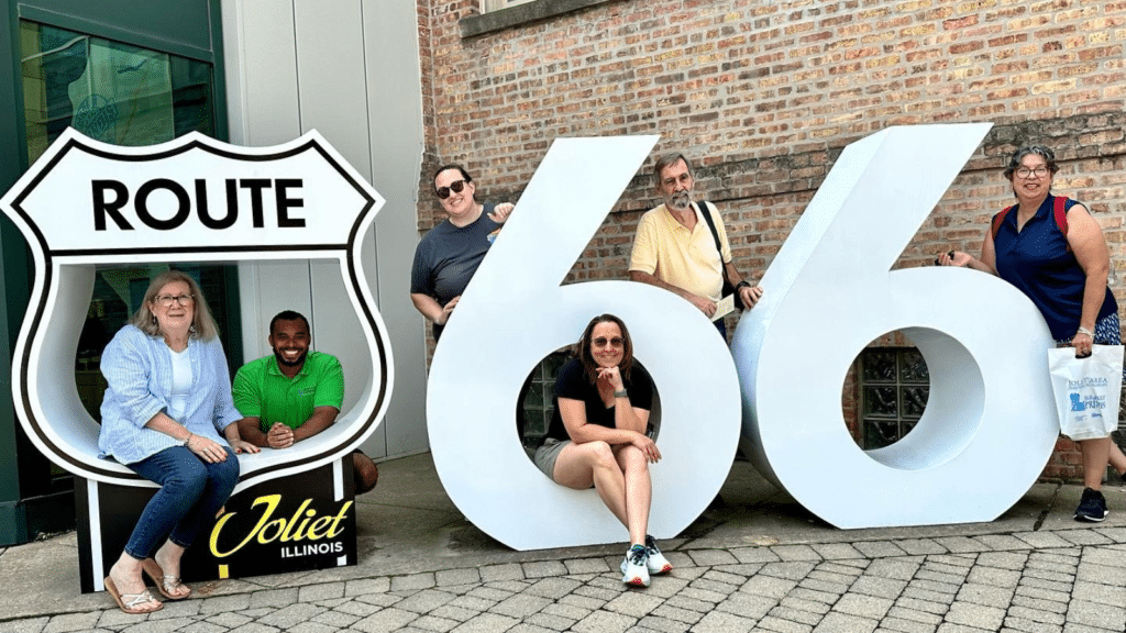 Vibes of the Past: Unleash Your Inner Explorer with the Hottest Museums on Route 66 4 Museums on Route 66 - Joliet Route 66 shield and instagram photo opportunity