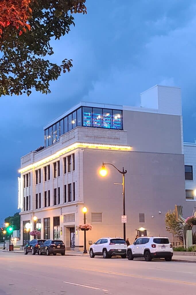 The Goodwin Hotel Rooftop Bar Beloit WI Photo Credit DownshiftingPRO