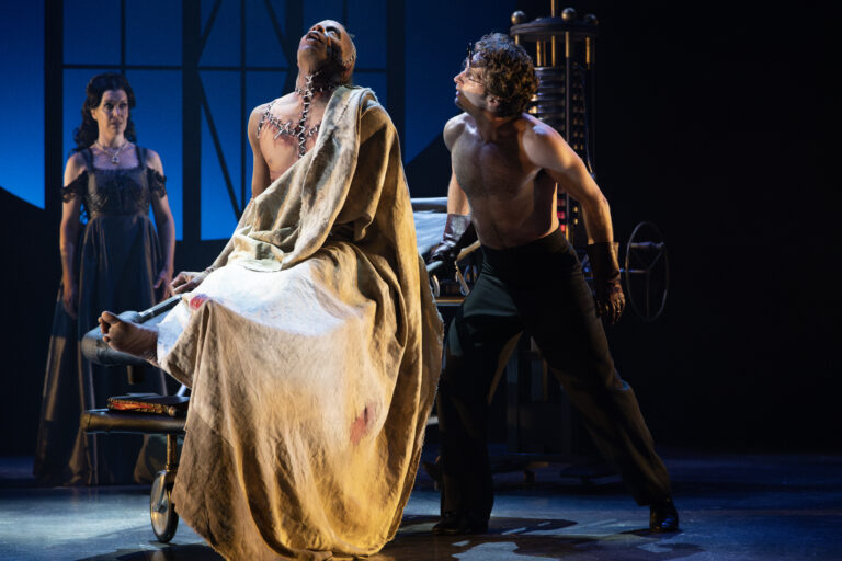SEE FILE PROPERTIES FOR PHOTO CREDITS Frankenstein Revived. Stratford Festival 2023. Photo by Cylla Von Tiedemann