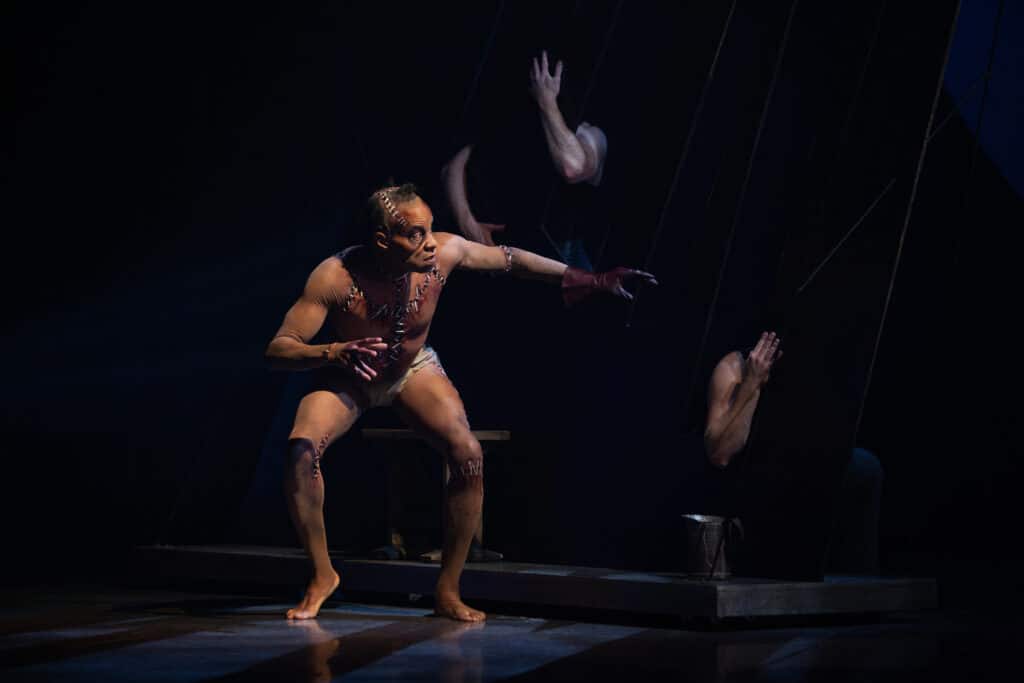 Stratford Festival's Frankenstein Revived: A Silent Stage's Disharmony 4 SEE FILE PROPERTIES FOR PHOTO CREDITS Frankenstein Revived. Stratford Festival 2023. Photo by Cylla Von Tiedemann. CVT FRK 3016