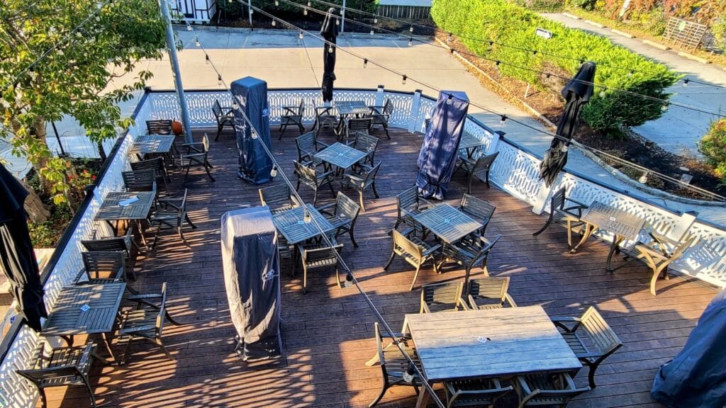 Back Patio and Bar Elaines Cape May Photo Credit DownshiftingPRO