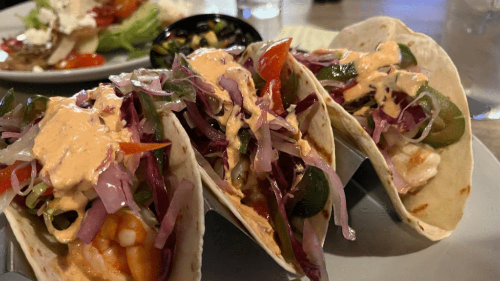 Shrimp Tacos at Elaines Cape May Photo Credit DownshiftingPRO 20231122 015633 0017