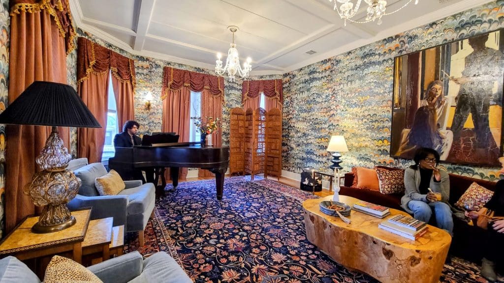 Unique Accommodations in Fredericksburg, TX - Luxury to Family-Friendly Options 5 The Menagerie Piano Room Photo Credit DownshiftingPRO