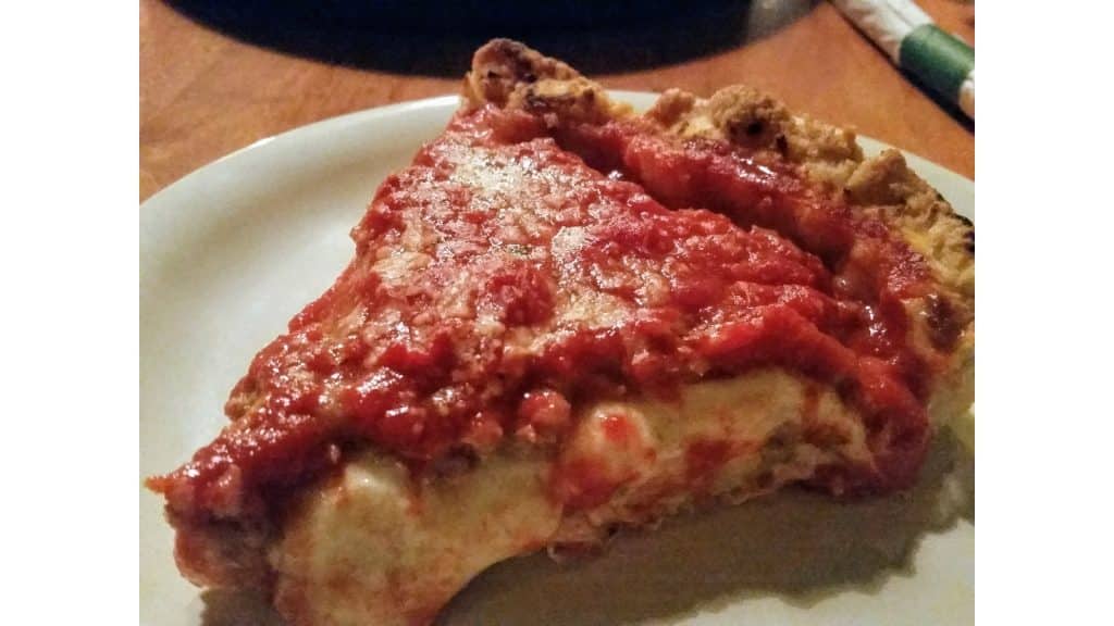 Deep Dish Pizza in Chicago Credit DownshiftingPRO