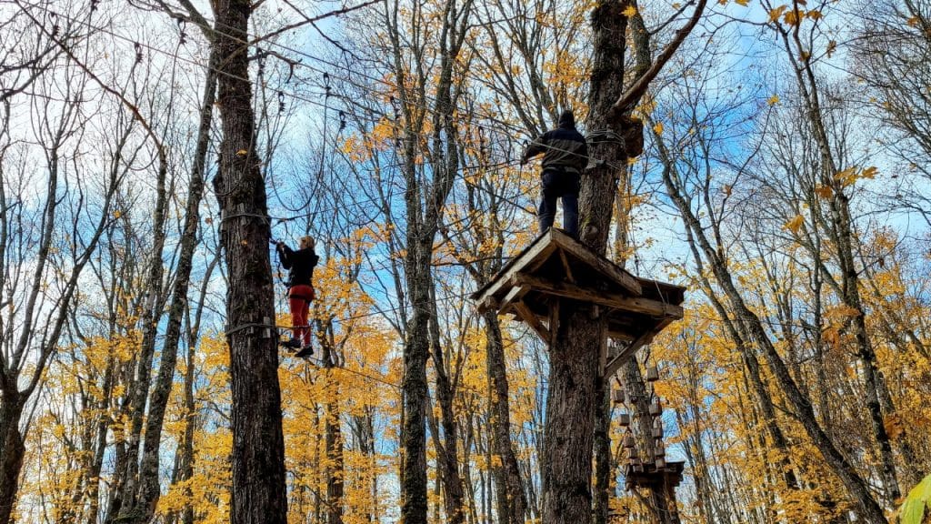 High Ropes Course Quebec by the Sea Photo Credit DownshiftingPRO