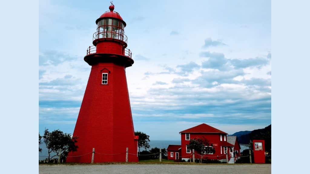 La Martre Lighthouse Quebec by the Sea Photo Credit DownshiftingPRO