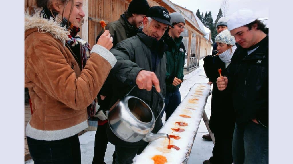 Maple Taffy Photo Credit Eric St Pierre Bas St Laurent