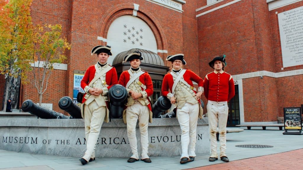 Museum of the American Revolution British reenactors photo credit K Huff for PHLCVB