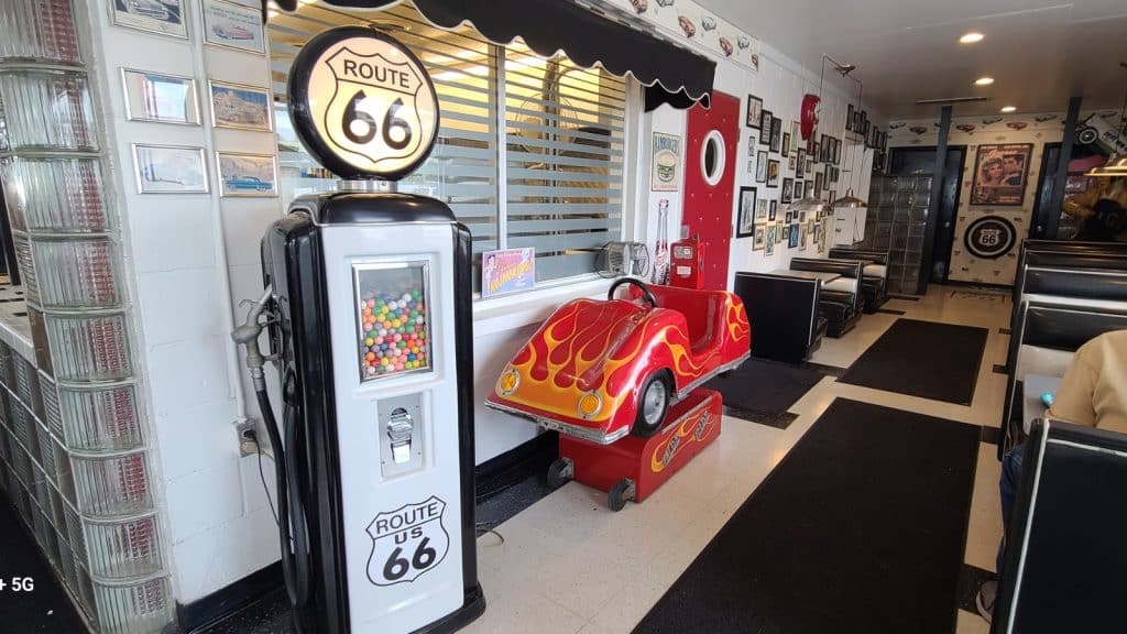 Buckle Up! 21 Incredible Attractions Along Illinois' Route 66 16 Polk A Dot Diner on Historic Route 66 Photo Credit DownshiftingPRO