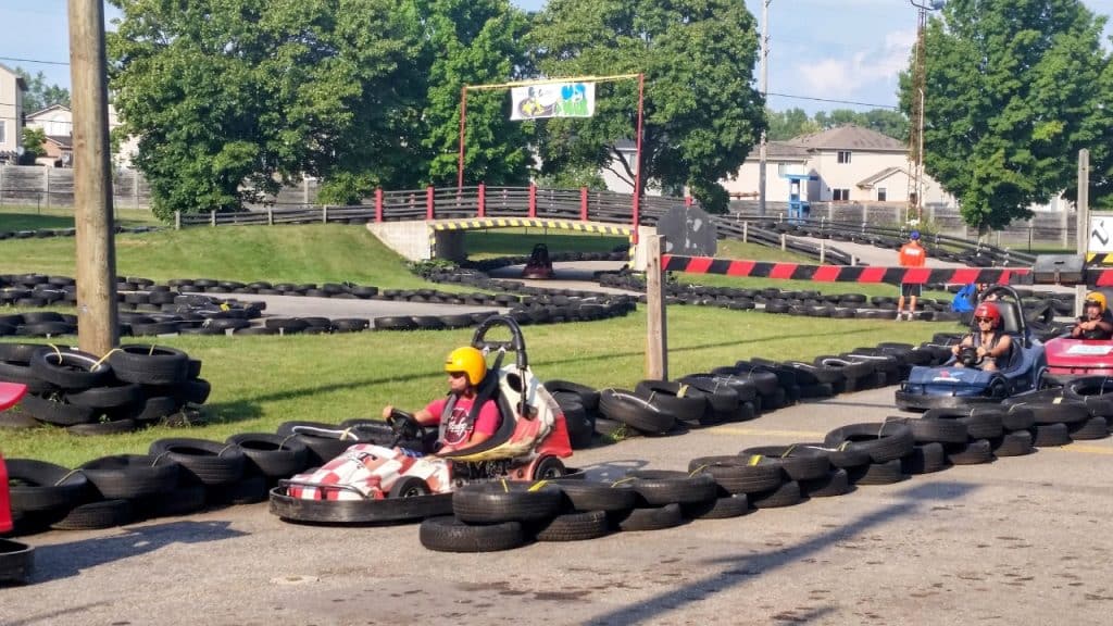 27 Fun Ideas on What to Do in London, Ontario with Tweens and Teens 12 Go Karts Credit DownshiftingPRO