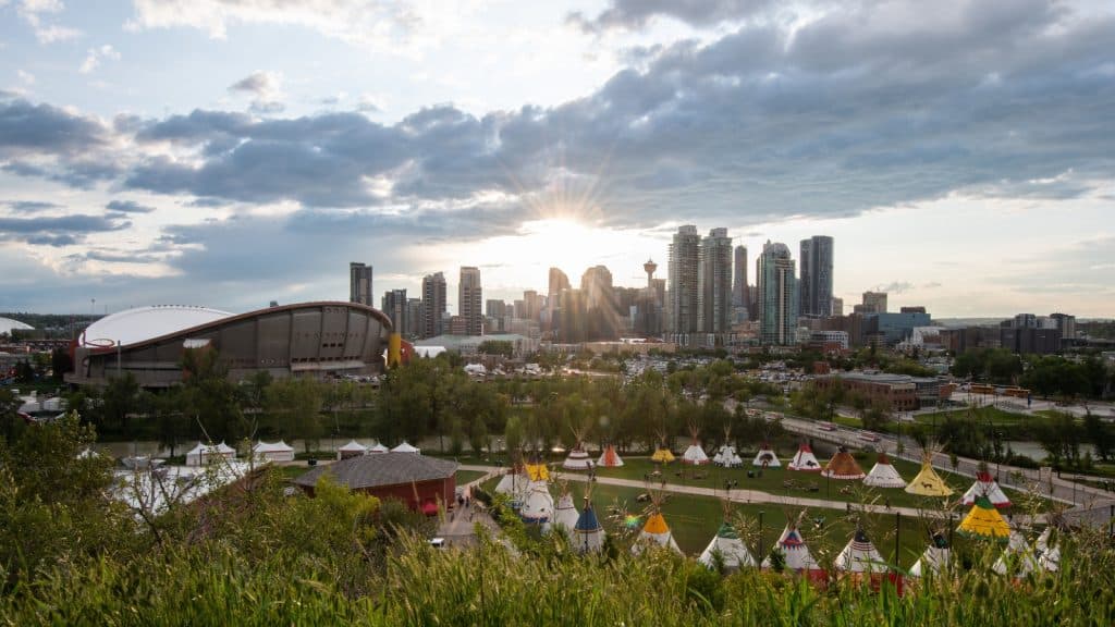 Indigenous Tourism: 6 Unique Experiences You Want to Try in Alberta 10 Elbow River Camp at the Calgary Stampede Credit Colin Way via Tourism Calgary 2
