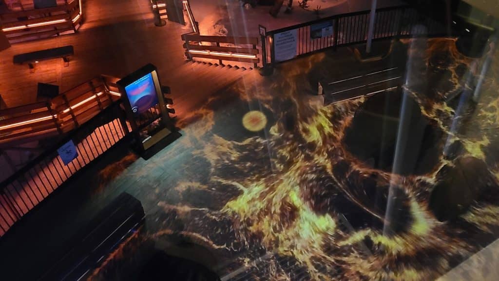Indigenous Tourism: 6 Unique Experiences You Want to Try in Alberta 12 Fire Projections Nightrise at Sulphur Mountain in Banff Credit DownshiftingPRO