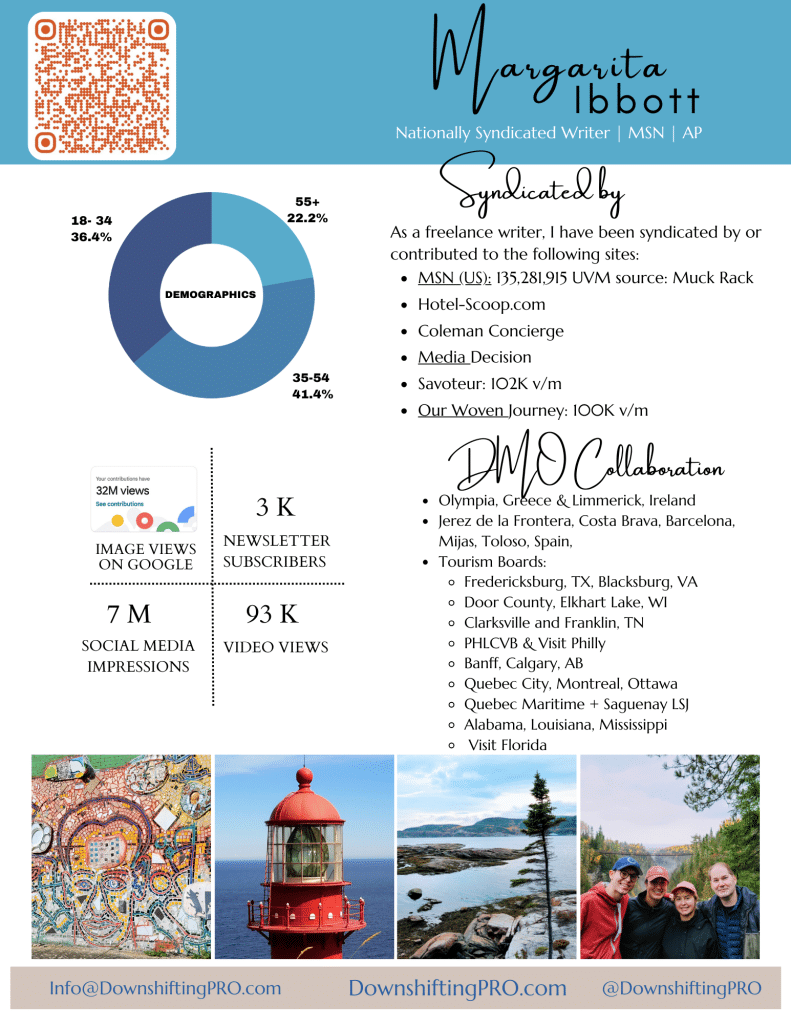 Media Kit - Margarita Ibbott @DownshiftingPRO 2 Minimalist Beauty Vlogger Influencer Rate Card Media Kit US Letter