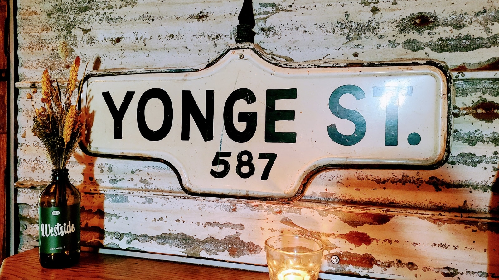 Yonge Street Sign Bar Volo Toronto Photo Credit Margarita Ibbott