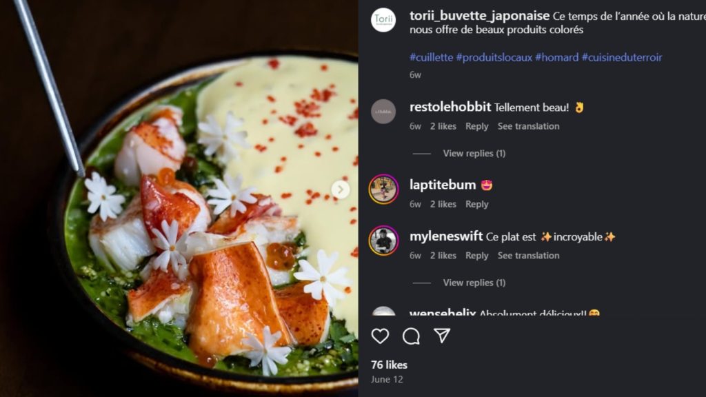 Torii Buvette Japonaise Photo Credit Torii Buvette Japonaise on Instagram