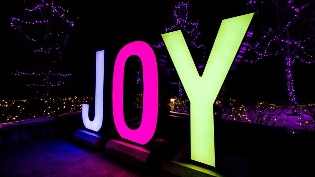 30+ of the Best Christmas Markets in Ontario, Canada 10 WFOL JOY display Photo Credit Niagara Falls Tourism 1