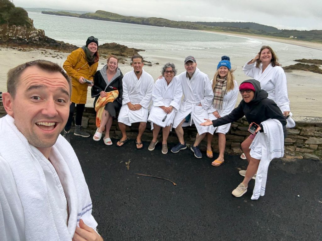 Cold Plunge in the north Atlantic Photo Credit Christopher Mitchell TravellingMitch