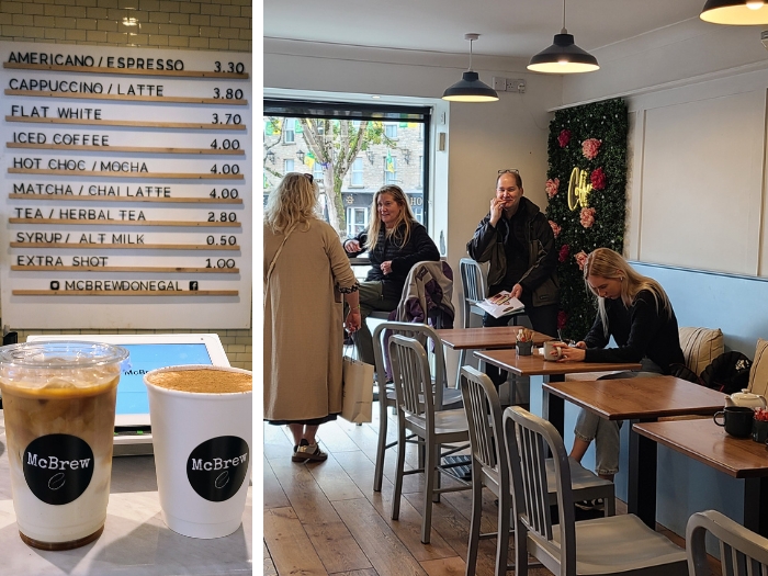 Bring on the Seafood: 15 Great places to Eat in County Donegal 22 McBrew Coffee Donegal Town Photo credit Margarita Ibbott 2