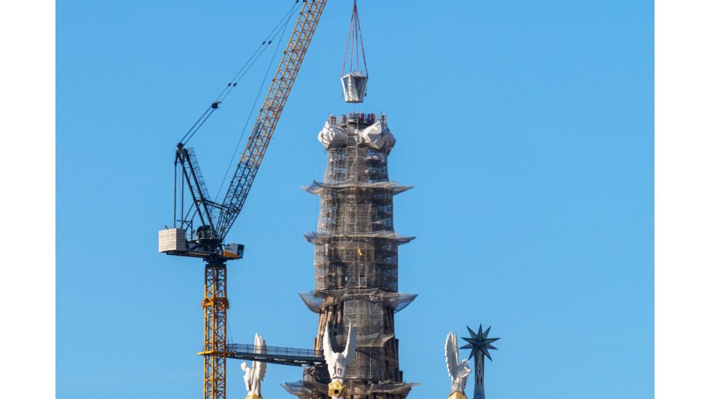 Stunning Sagrada Família Update 2026: Central Tower Now Complete 3 Tower of Jesus Christ at The Sagarada Familia in Barcelona Spain Photo Credit Catalan Tourist Board