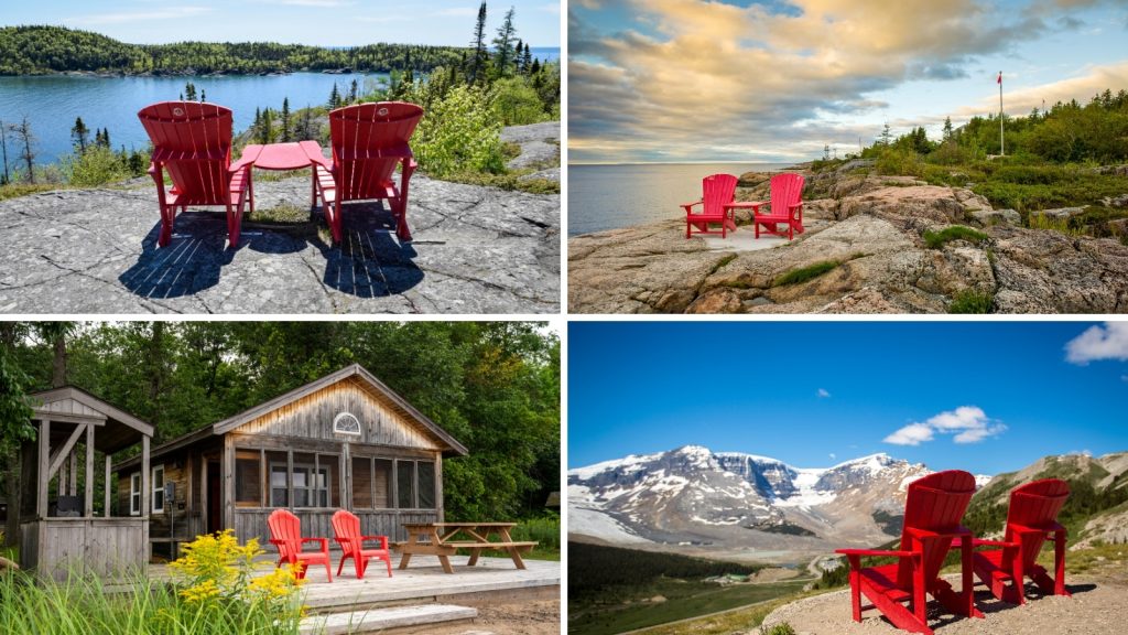 London's Come From Away: Red Chairs & Real Stories - Book Before May 31 Sellout 9 Iconic Red Chairs in various National Parks Photo Credit Parks Canada