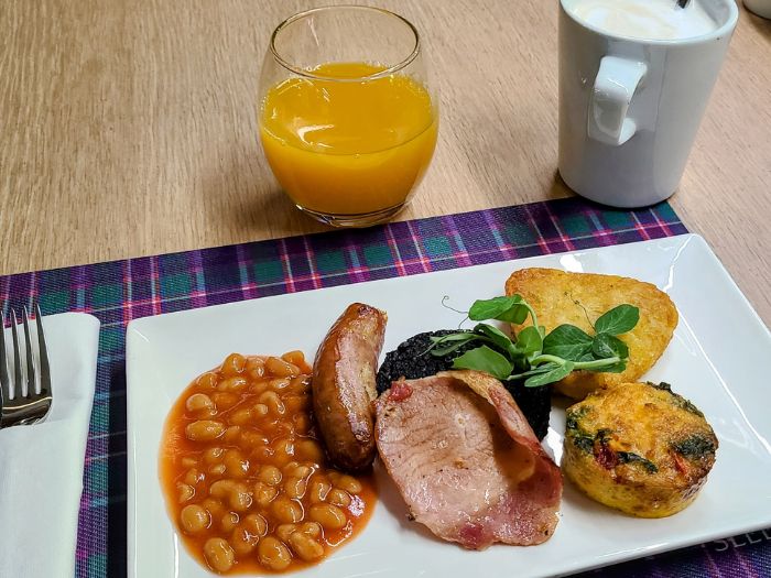 Train Travel: The Caledonian Sleeper Review - Britain’s Luxury Hotel on Rails 8 Train Travel: Scottish Breakfast - Caledonian Sleeper - Photo Credit: Margarita Ibbott