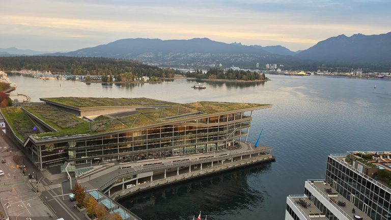 View of Stanley Park and The North Shore from the Fairmont Waterfront Hotel Photo credit Margarita Ibbott